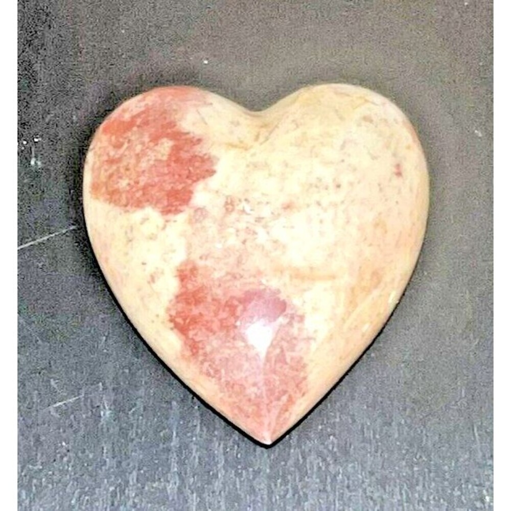 SoapStone Heart pink  3.5 inches